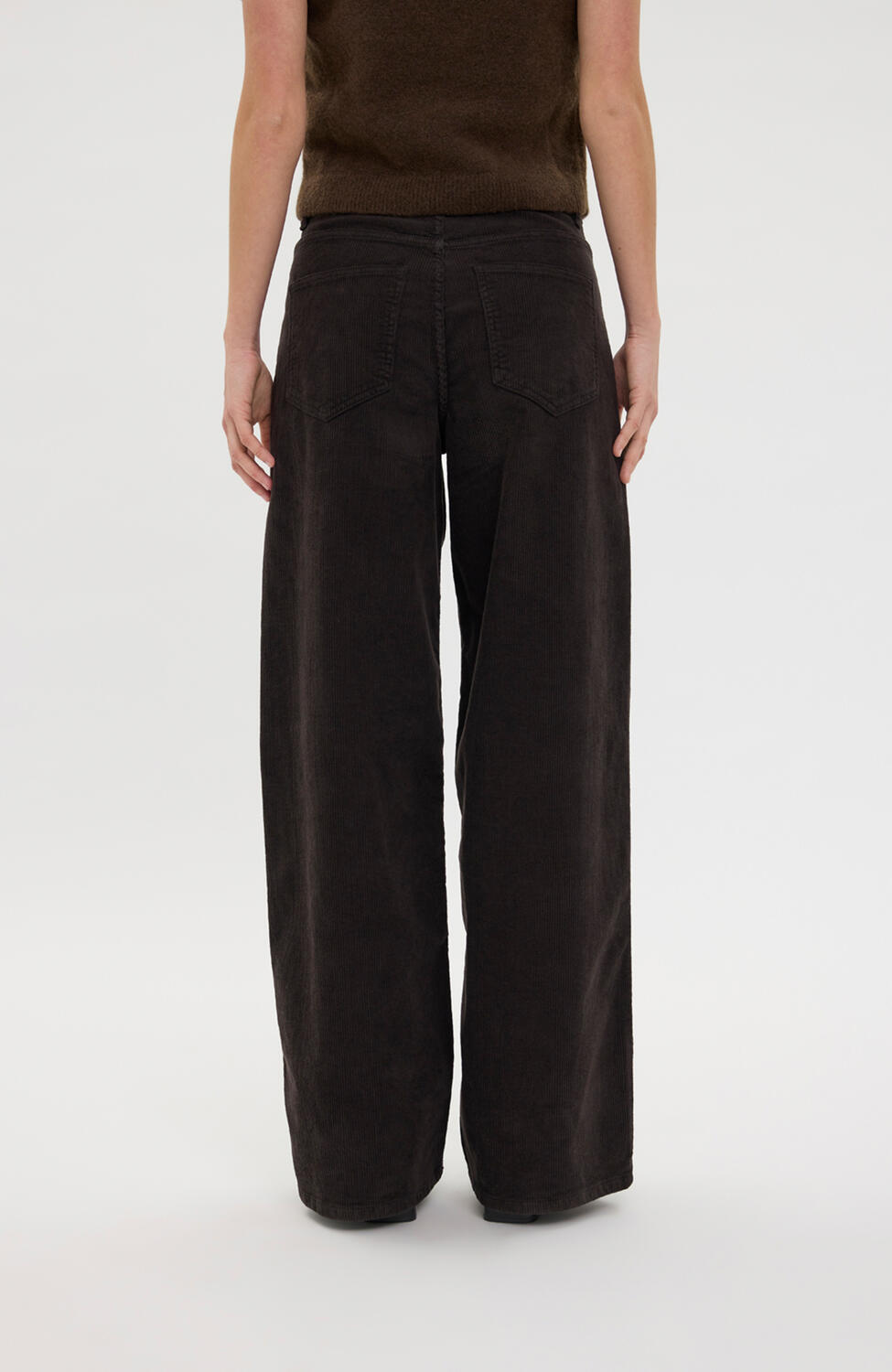 AbbyFV Long jeans - Dark Coffee Corduroy